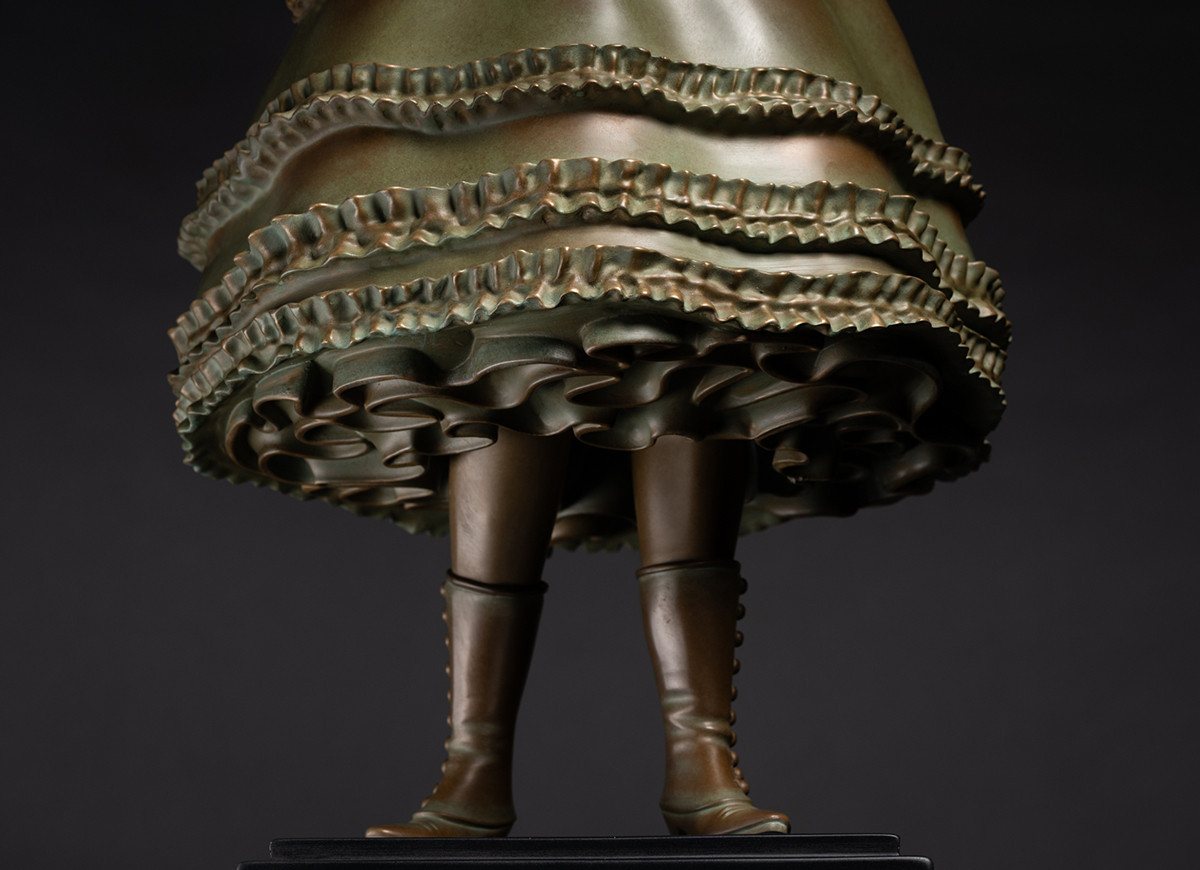 Alice - lapin - bronze - horizontal