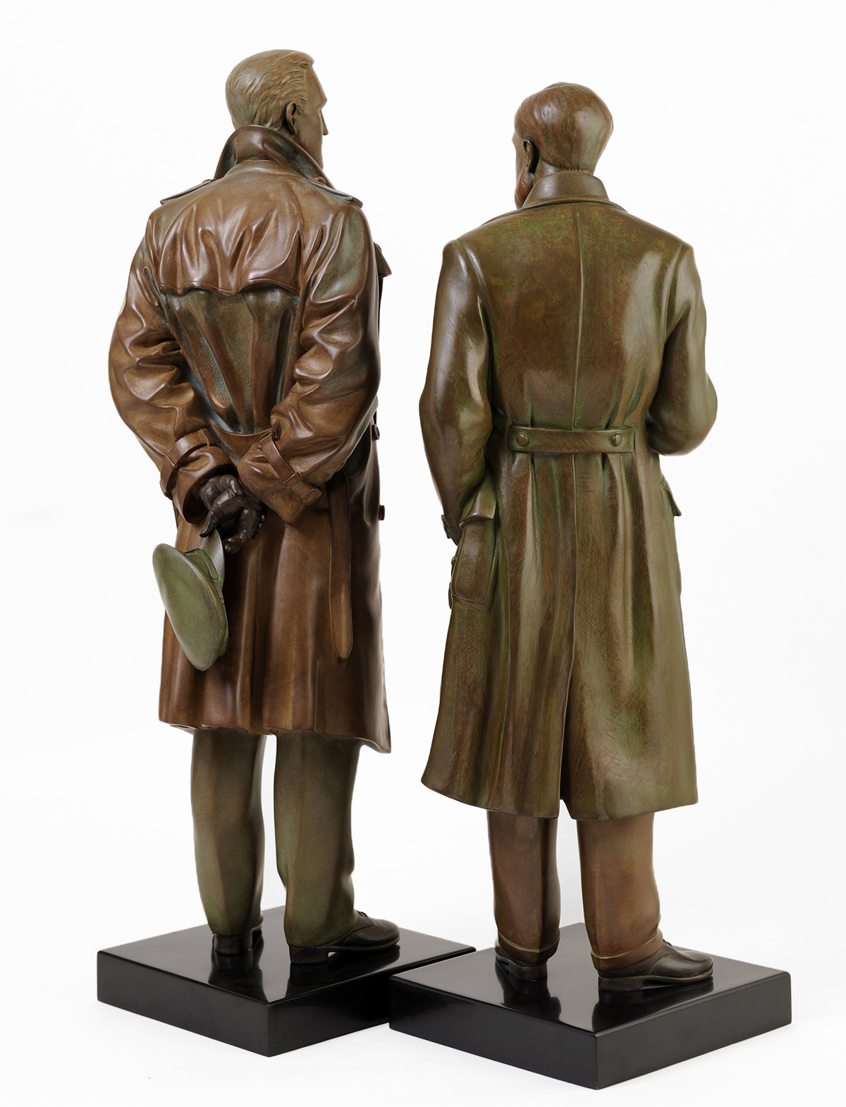 blake et mortimer en pied - r&eacute;sine - vertical