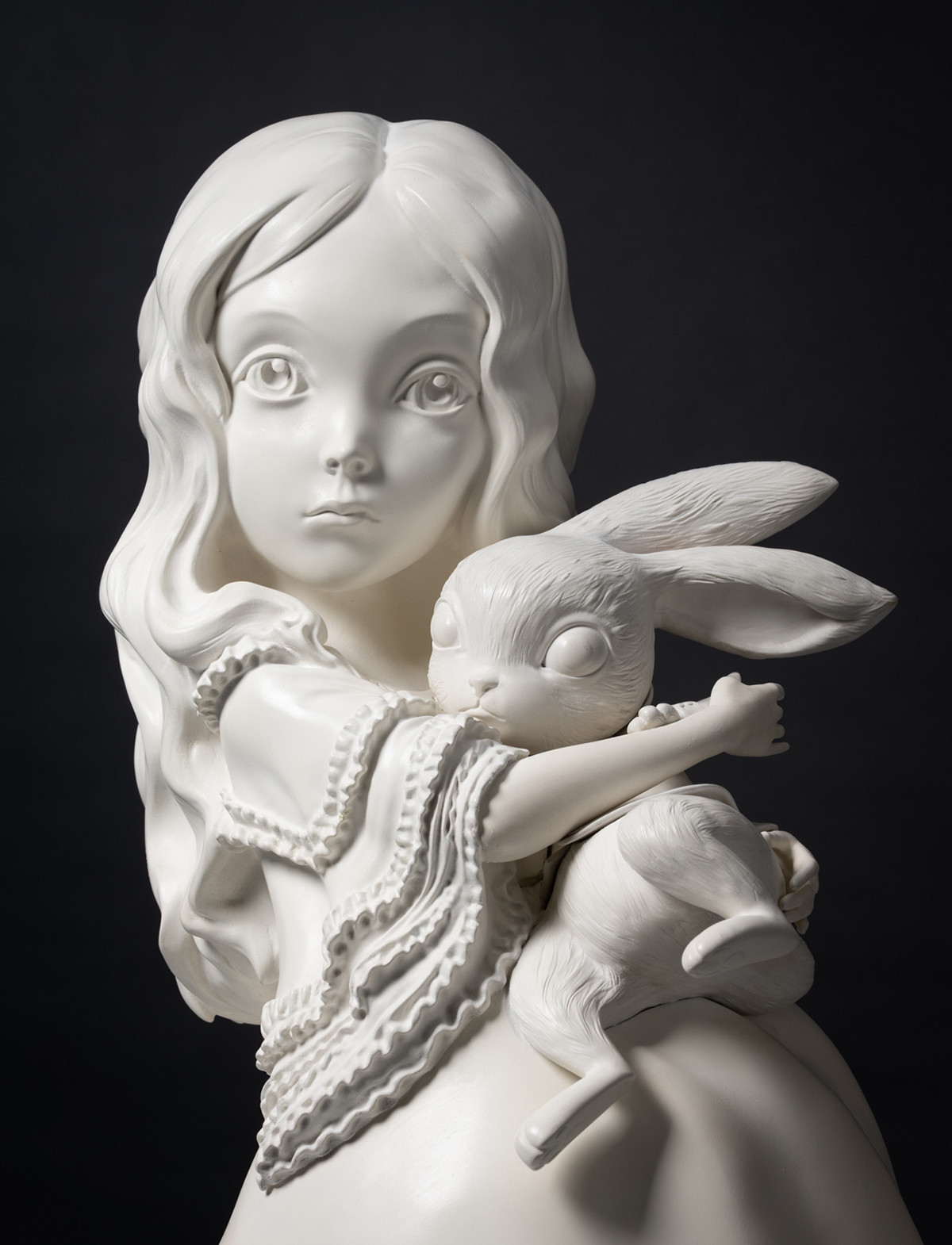 Alice - lapin - porcelaine - vertical